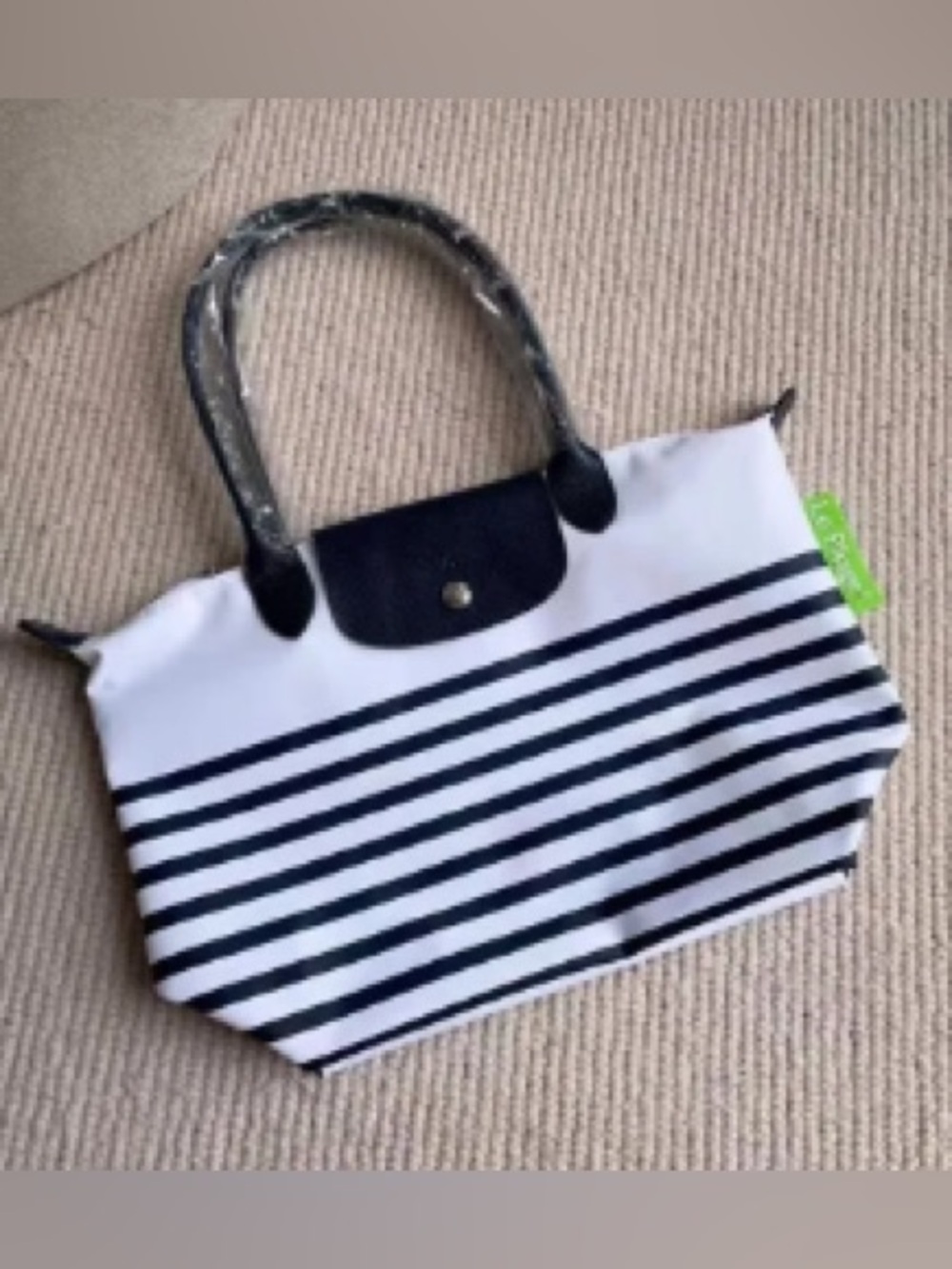 Longchamp Le Pliage Collection Shoulder Bag S Navy White